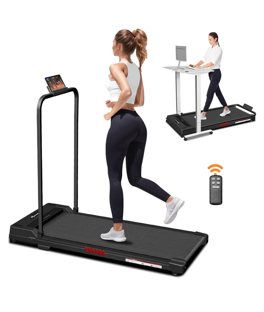 Walking Pad Treadmill for Office Home, 3.0HP Quiet Folding Treadmills with 300 LBS Weight Capacity, Walking Pad with Handle Bar, Portable Under Desk Treadmill with Remote Control