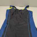 Daci Plus Size One Piece Swimsuit Women Athletic Boyleg Bathing Suit Full Coverage Swimwear (Black Navy Blue), 20W Plus