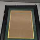 GMFrames 8.5x11 Diploma Degree Frame with Green Mat or Display 11x14 Certificates without Mat,Solid Wood,Black Finish with Intricate Black Rope Detail,UV Protection Acrylic