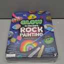 Dan&Darci Kids Rock Painting Kit - Glow in The Dark - Easter Gifts Arts & Crafts for Boys and Girls Ages 6-12 - Craft Activities Kits - Creative Art Toys for 6-12 Year Old Kid