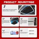 Front Engine Splash Shield for Toyota Sienna 2011-2020 Engine Guards Mud Flaps Suitable for Sienna Under Engine Cover Directly Replace Original One Black