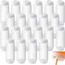 24 Pcs 24 oz Condiment Squeeze Bottles Restaurant Plastic Sauces Squeeze Ketchup Dispenser Inverted Refillable Large Clear Dressing Bottles for Restaurant Kitchen Catering