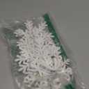 OuMuaMua 6 Set Snowflake Christmas Table Decorations - 12pcs White Wooden 3D Snowflake Decor Tabletop Centerpiece for Christmas Party Supplies Home Decor