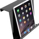 Treadmill Tablet Holder, Exercise Bike Reading Stand, Acrylic Book Holder, Black Acrylic Stand for Tablet, Magazines and Books8.5 x 9.5 x 2.8 Inches