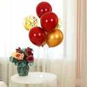 ZJDHPTY Red and Gold Party Decorations,4 Set Balloon Stand with Pump and Red Gold Balloons for 49ers Party Birthday Lunar New Year Christmas Valentine Wedding Graduation Prom Party Supplies