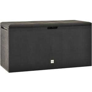 vidaXL Patio Storage Box - 76.6 Gal Capacity - Anthracite Polypropylene Outdoor Storage Chest/Table - Lockable, Easy Assembly, Indoor/Outdoor Use (Gray) vidaXL Patio Storage Box - 76.6 Gal Capacity - Anthracite Polypropylene Outdoor Storage Chest/Table - Lockable, Easy Assembly, Indoor/Outdoor Use (Gray)