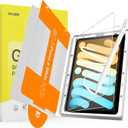 SPARIN 2 Pack Paper Glass Screen Protector for iPad Mini 7 (A17 Pro) & iPad Mini 6 8.3 inch (7th/6th Gen, 2024/2021), Matte Film for Drawing/Writing with Auto Application Tray