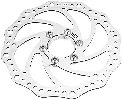 160mm Disc Brake Rotor with 6 Bolts,Stainless Steel Bicycle Rotors for Road Bike, Mountain Bike, MTB, BMX, Set of 2 160mm Disc Brake Rotor with 6 Bolts,Stainless Steel Bicycle Rotors for Road Bike, Mountain Bike, MTB, BMX, Set of 2