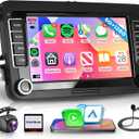 8Core 6G+128G Car Radio Stereo for VW Passat Jetta Tiguan Golf MK5 MK6 T5 EOS Polo, Android Rimoody 7'' Wireless Carplay Android Auto Mirror Link GPS 4G-WiFi BT 5.0 FM/AM/RDS DSP Camera