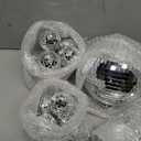 MTLEE 20 Pcs Disco Balls Decoration Mirror Disco Ball Assorted Silver Mini Glass Different Sizes Reflective with Rope for 70s Wedding Dance Music(6, 4, 3. 2, 2 Inch)