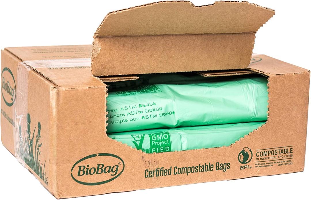 BioBag RegSHOP Certified Compostable Shopping Bags (1 Count (Pack of 120))