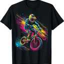 BMX Dirt Neon T-Shirt, Small