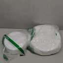 AOZITA 200Pcs Silver Plastic Plates, Disposable Plastic Party Plates for Party, Wedding and Birthday