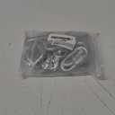 M8-20 Pack 3 Quick Links Chain Connectors, 5/16 Galvanized Chain Locking Carabiners Hooks, 1200LBS Heavy Duty Thread Quick Link Clips, Twist Oval Keychain D Shape for Swing, Camping