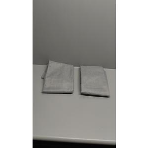 Deconovo Total Blackout Curtains, Faux Linen 3 Pass Coating Thermal Insulated Blackout Panels for Living Room, 42x84 Inch, Light Grey, Set of 2