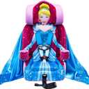 KidsEmbrace 2-in-1 Car Seat | Forward-Facing Harness (26.5–65 lbs) & Booster Mode (40–100 lbs) | Latch | Premium Fit with Multi-Position Headrest, Harness & Recline - Disney Cinderella (Pink) Exp Date 2032