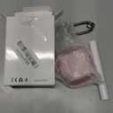 Geekboy Case for Beats Powerbeats Fit 2025, Clear TPU Protective Cover with Premium Metal Carabiner & Cleaning Kit, Shockproof Skin for Powerbeats Fit Case Cover (Clear)