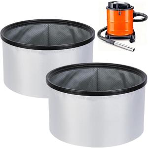 Tlswshsy 2 Pack 11.8'' x 11.8'' x 7'' Double Layer Ash Vacuum Filter, PAAC301 Washable Dust Vacuum Filter, Reusable Ash Vacuums Cloth Filtration for Part Replacement Great Clean Performance