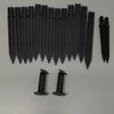 Quimoy 12Pcs Candy Cane Lights, 21'' Solar Christmas Decorations Outdoor, Candy Cane Pathway Lights with 8 Lighting Modes, Waterproof Christmas Yard Decorations for Lawn Driveway Walkway Sidewalk (Red)