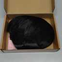 Short Black Wigs for Women Costume 12'' Black Bob Wig with Bangs Cute Natural Soft Hair Wigs for Daily Party AD016BK1