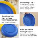 Berglander Plastic Plates Set of 12 Pieces 9", UKR Color Reusable and Sturdy Unbreakable Dinner Plates, Salad Plates, Pasta Bowls, Dishes for Home, Kid, Light Weight Easy Carry for Picnic, Camping