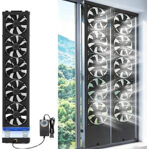35.5-37.4in Adjustable Wind Speed Waterproof Vertical Window Exhaust Fan