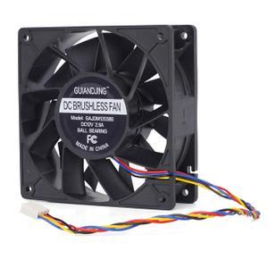 12038 PWM Cooling Fan 120mm 38mm DC 12V 4Pin High 230 CFM Brushless Dual Ball Bearing 5400RPM for Computer Case Server Workstation Cabinet