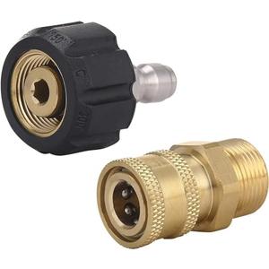M MINGLE Pressure Washer Adapter Set, Quick Connect Gun to Wand, M22 14mm to 1/4 Inch