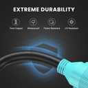 30 Amp Generator Cord 25FT and Pre-Drilled Power Inlet Box, Heavy Duty NEMA L14-30P/L14-30R Extension Cord, 125/250V 7500W Twist Lock Connector with Inlet Box for Generator to House, ETL Listed