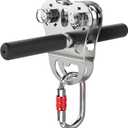 Zipline Pulley, Heavy Duty 304 Stainless Steel Zipline Trolley, 1100 lbs Working Load Limit - Reinforced Safety Handle for Backyard Zipline, Hauling, Fits 1/4" to 1/2" Cable