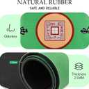 Large Mahjong Mat with Carrying Bag, Anti Slip and Noise Reduction Mahjong Table Mat for Poker, Card, Board & Tile Games 31.5 x 31.5 Inches (Green)