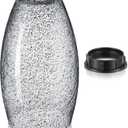 1 Set Oval Glass Lamp Shade 7.5" High x 4.7" Diameter Glass Pendant Lampshade Compatible with E26 Light Fixtures Lampshade Replacement for Kitchen Island Ceiling Pendant(Black Seeds)