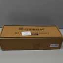 Forbena Floating Shelves for Wall with Rail, White and Natural Wood Nursery Book Shelves for Baby Girls Boys Kids Room Bedroom, Hanging Bookshelves Wall Mounted for Books, Toys, Bathroom (Set of 2)