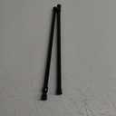 Tension Rods 2Pack Black Tension Rods 23-48Inch Small Curtain Rods for Windows Adjustable Curtain Rods Spring Rod Tension rods for Doorway,Closet,Windows