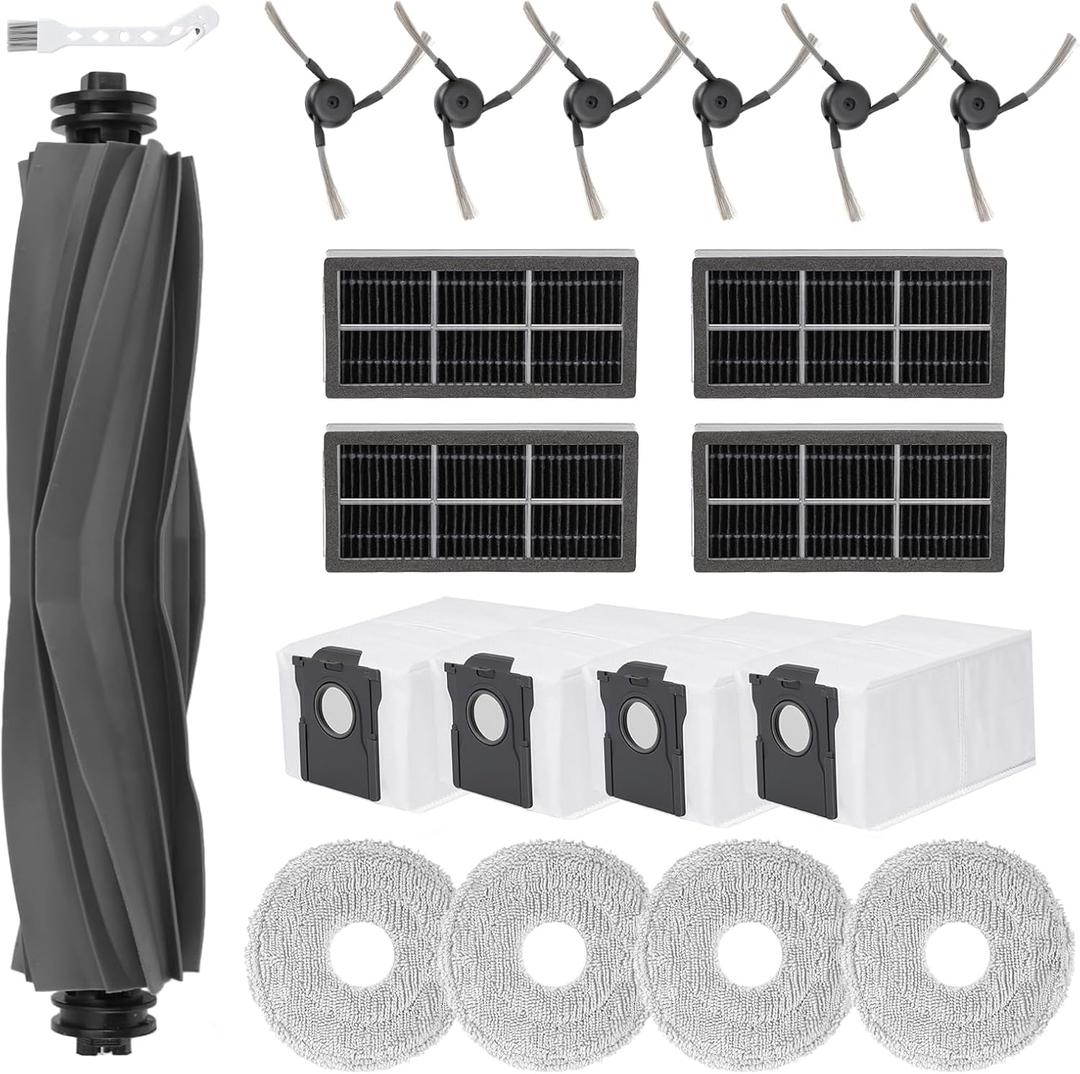 20 PCS Accessories for Dreame X40 Ultra Robot Vacuum, Replacement Parts Main Brush, Side Brush, Filter, Mop Pad, Dust Bag
