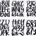 Outus 576 Pieces 8 Sheets Letters Stickers Self Adhesive Vinyl Letter for Graduation Cap Alphabet Number Stickers Mailbox Numbers Sticker, Decals for Classroom Decor Sign Door(Black,6 Inch)