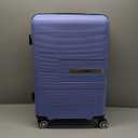 Suitcase with Double Spinner Wheels, Lightweight Carry On Hardside Travel Luggage with TSA Lock purplish blue, 28 Inch