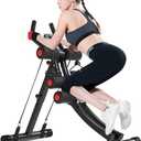 AB Workout Equipment, Home Gym Ab Machine for Abdominal Exercise and Strength Training, Height Adjustable Fitness Equipment