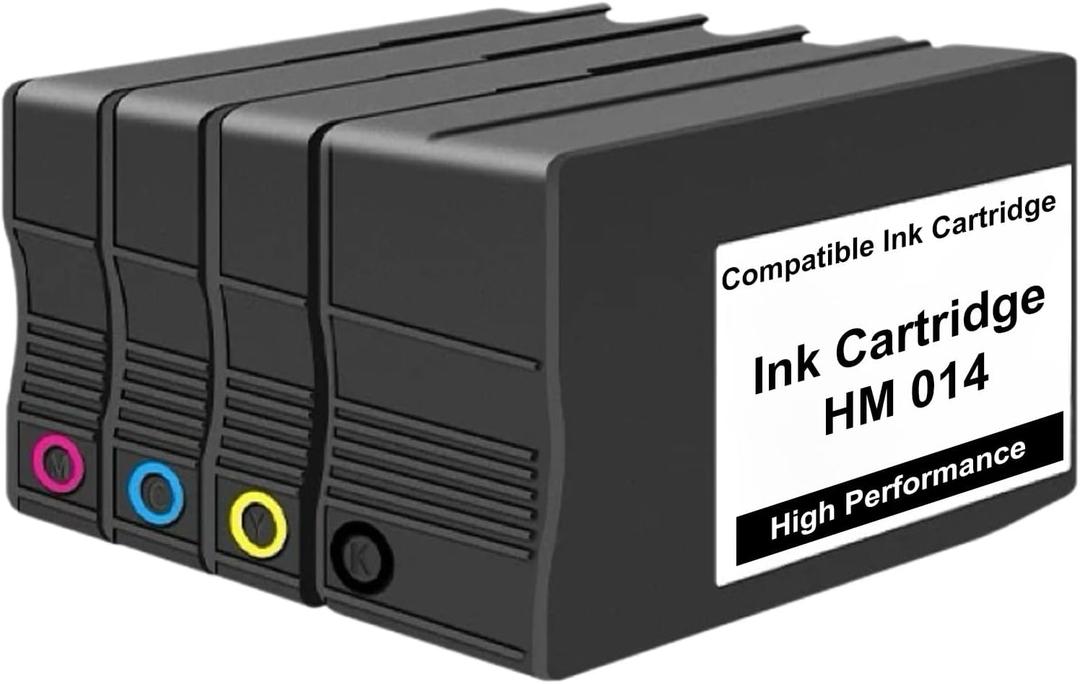 Compatible Ink Cartridges HM 014 (4 Pack, Black Cyan Magenta Yellow)