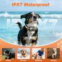 GPS Wireless Dog Fence System, Electric Dog Fence Using GPS Electric Satellite Technology, IPX7 Waterproof Rechargeable Design, GPS Dog Collar Has 2 Modes Circular and Free-Form Fence