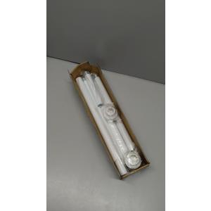 Shower Curtain Rod, 1" Diameter Heavy Duty Tension Shower Rod, Non Slip Adjustable 28-74 inch No Drill Shower Curtain Rods Spring Tension For Bathroom, Shower Stall, No Rust, White