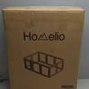 Clear Acrylic Dog Playpen with Door,23.6" Puppy Playpen,Easy Assemble Pet Fence,10-Panel for Puppies/Small Dog Play Pen Indoor (White, 23.6 Inch-H, 10 Panel)