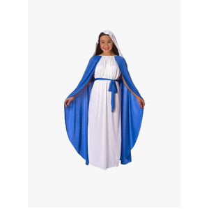 Morph Virgin Mary Costume For Kids, Virgin Mary Costume For Girls, Nativity Outfits For Children, Religious Dress Up Size L