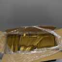 1000 Count Gold Silverware Set, 334 Forks, 333 Spoons, 333 Knives, Medium Weight BPA Free Disposable Plastic Cutlery Set, Bulk Combo Pack Flatware Set for Party Supplies