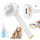 3-in-1 Pet Steam Brush - Dog Brush for Shedding & Cat Brushes for Indoor Cats - Skin-Friendly, Self-Cleaning Grooming Brush for Dogs & Cats - Hair Removal Tool