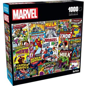 Buffalo Games - Marvel - Comic Book Collage - 1000 Piece Jigsaw Puzzle for Adults -Challenging Puzzle Perfect for Game Nights - Finished Size is 26.75 x 19.75