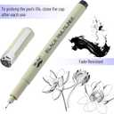 Mr. Pen- 0.25mm Micro Fine Point Pens, 4 Pack, Black Ink, Ultra Fine Point, Waterproof, Acid-Free, No-Smear Quick-Dry Fineliner Pens for Drawing, Sketching, Journaling, Outlines & Everyday Writing