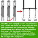 VASALAID Lawn Aerator Tool, Manual Core Lawn Aerator with 3 High Strength Stainless Steel Tines, Less Prone to Clogging Heavy Duty Grass Aerating Tool for Keep Your Lawn and Garden Healthy