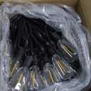 Outdoor-String-Lights-Patio-Lights, 100FT ST38 Shatterproof Dimmable Waterproof Connectable LED Christmas Lights, Hanging Outside Light for Backyard, Porch, Deck, Balcony, Garden, Home Decor (Black)