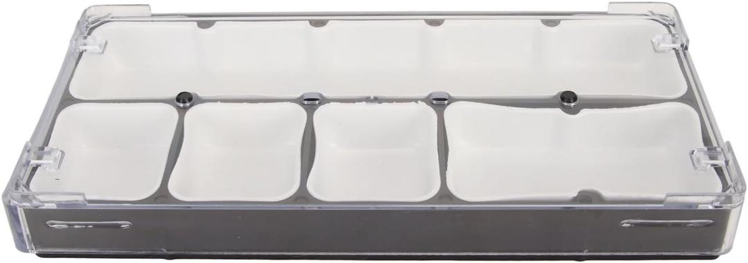 Waterproofs Watch Parts Storage Box with 5 Compartments Shockproof Organizer Case for Small Accessories Screws Jewelry for Watchmakers Technicians Enthusiastsand Enthusiasts